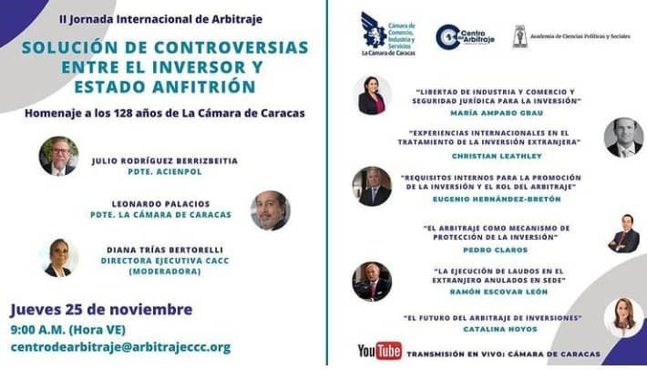 Jornada Internacional de Arbitraje: Solución de Controversias entre el inversor y el Estado anfitrión